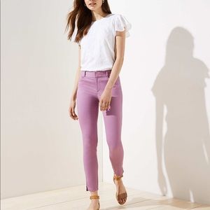 LOFT Skinny Sateen Pants NWT